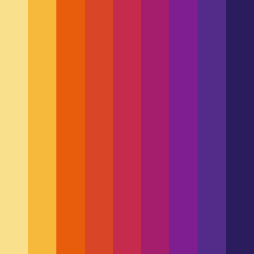 Download vibrant yellow circus color palette PNG image (square)