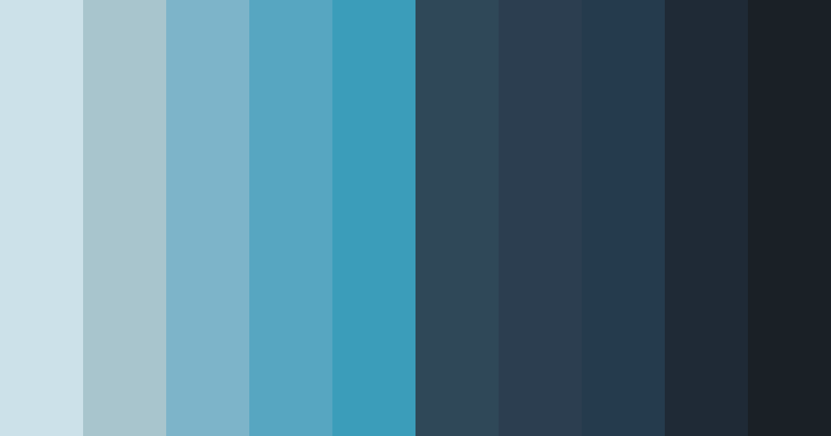 Download oceanic depths color palette PNG image (landscape)
