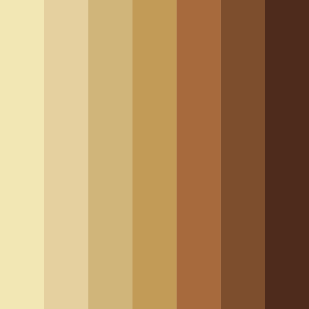 Download brown earth color palette PNG image (square)