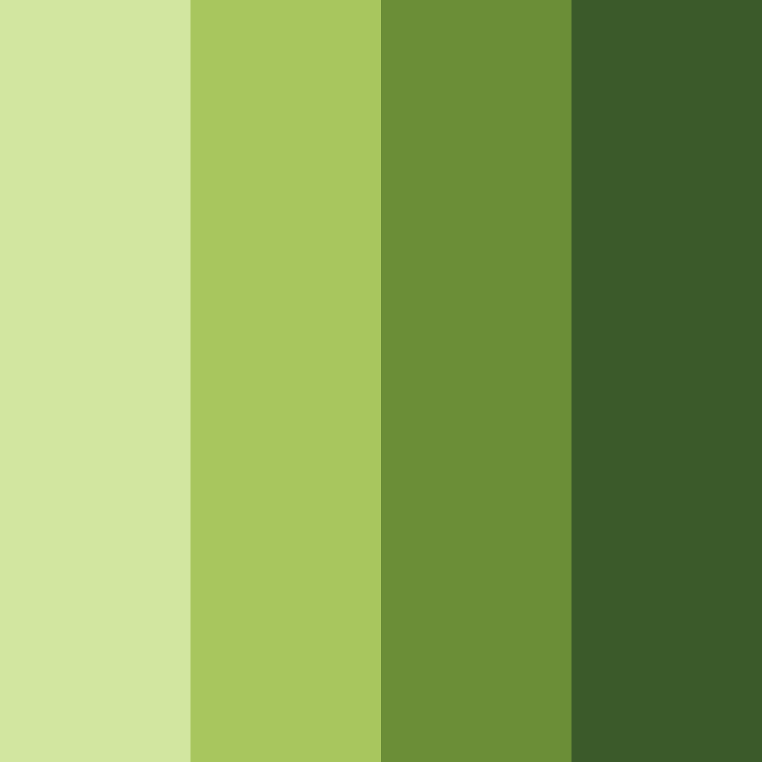 Download shades of olive green color palette PNG image (square)