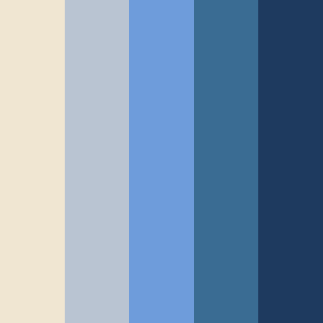Download coastal serenity color palette PNG image (square)