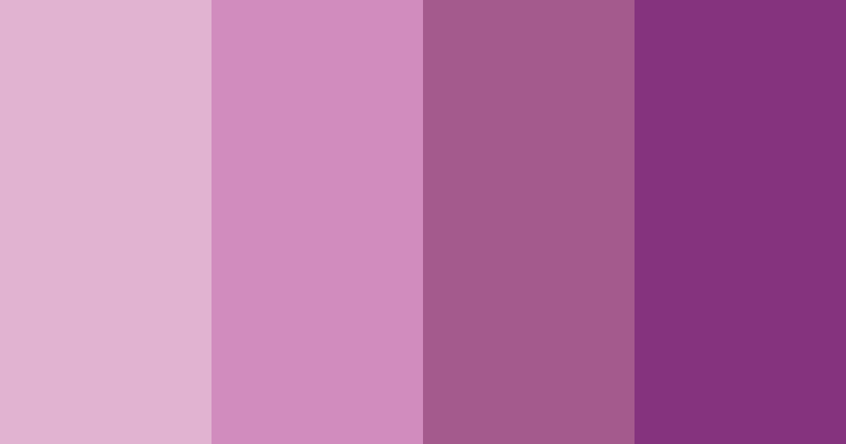 Download dusky orchid dreams color palette PNG image (landscape)