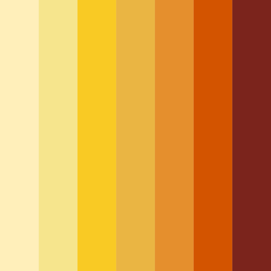 Download sunset harvest color palette PNG image (square)
