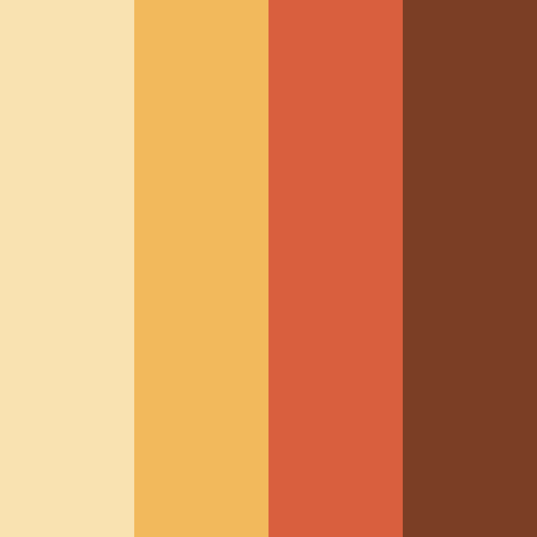 Download warm earth color palette PNG image (square)