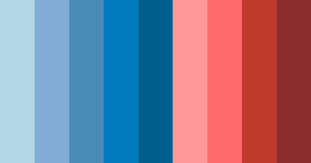 Download ocean blue red color palette PNG image (landscape)