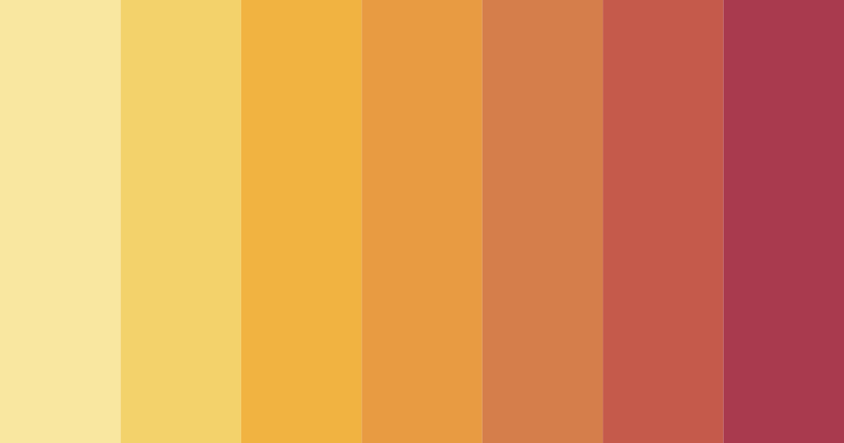 Download nostalgic yellow color palette PNG image (landscape)