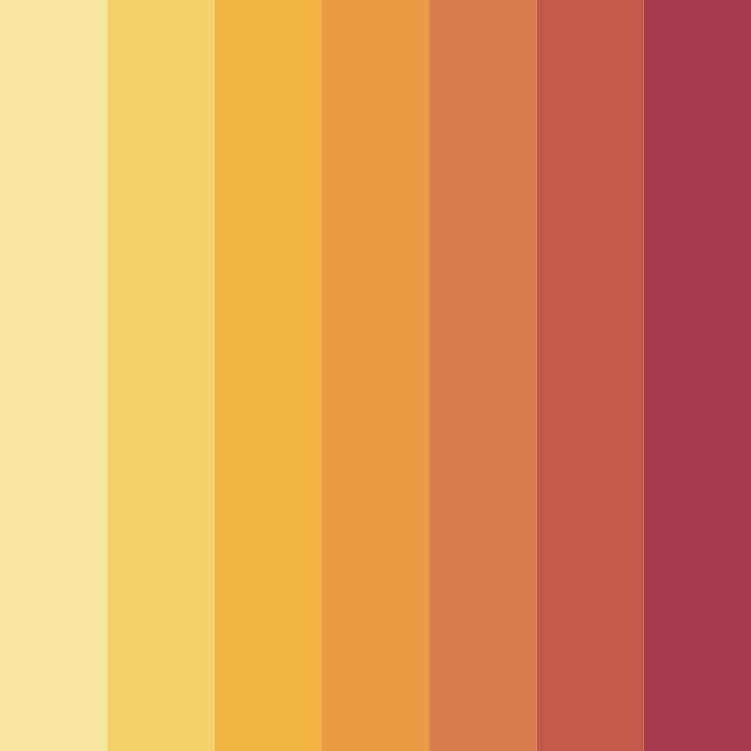 Download nostalgic yellow color palette PNG image (square)