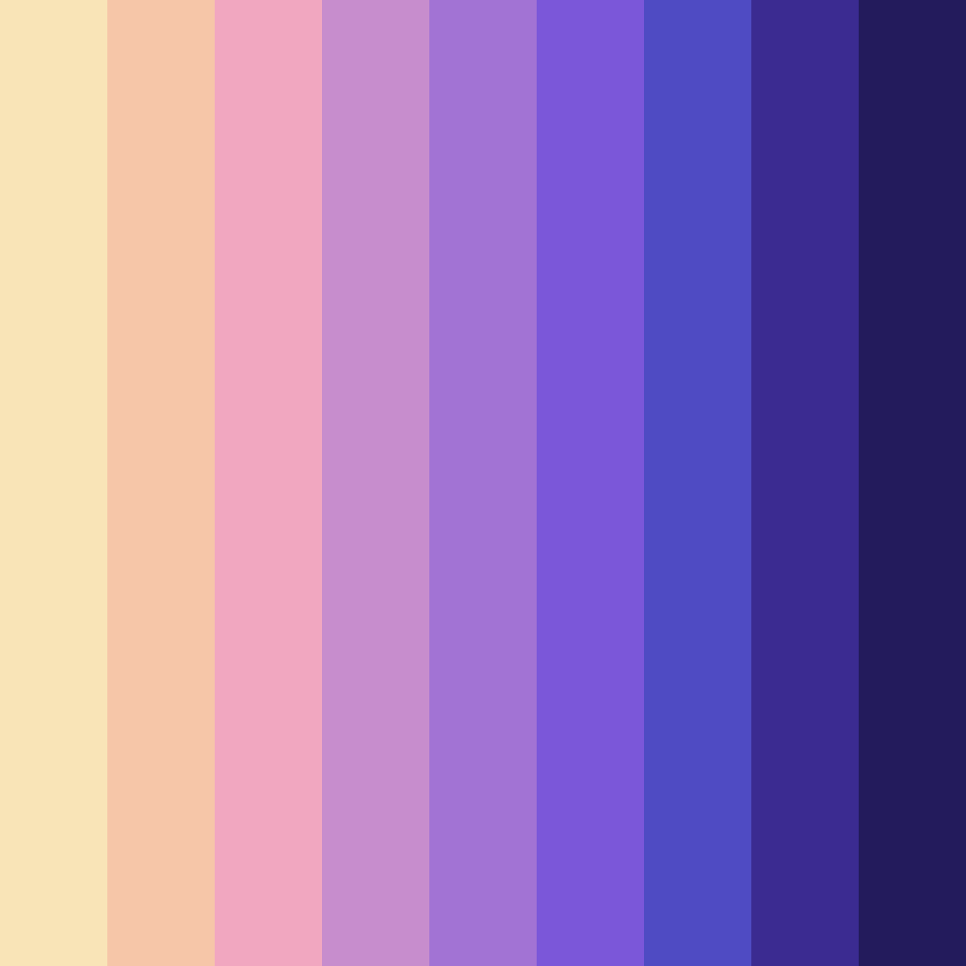 Download nostalgic reverie color palette PNG image (square)