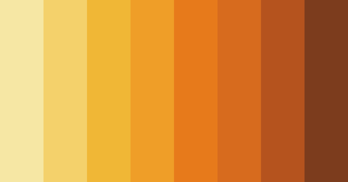 Download golden sunset color palette PNG image (landscape)