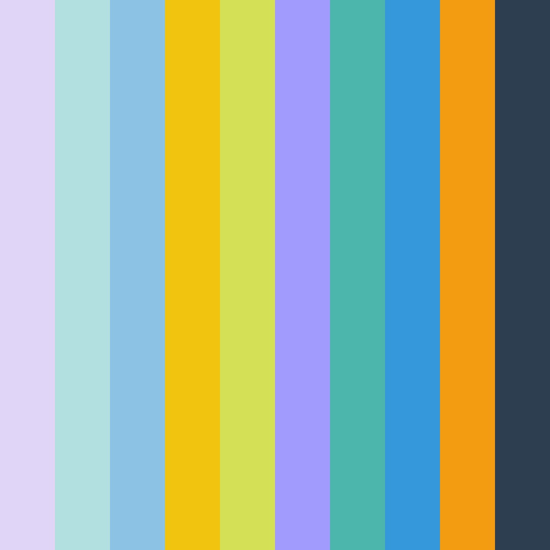 Download sunlit serenity color palette PNG image (square)