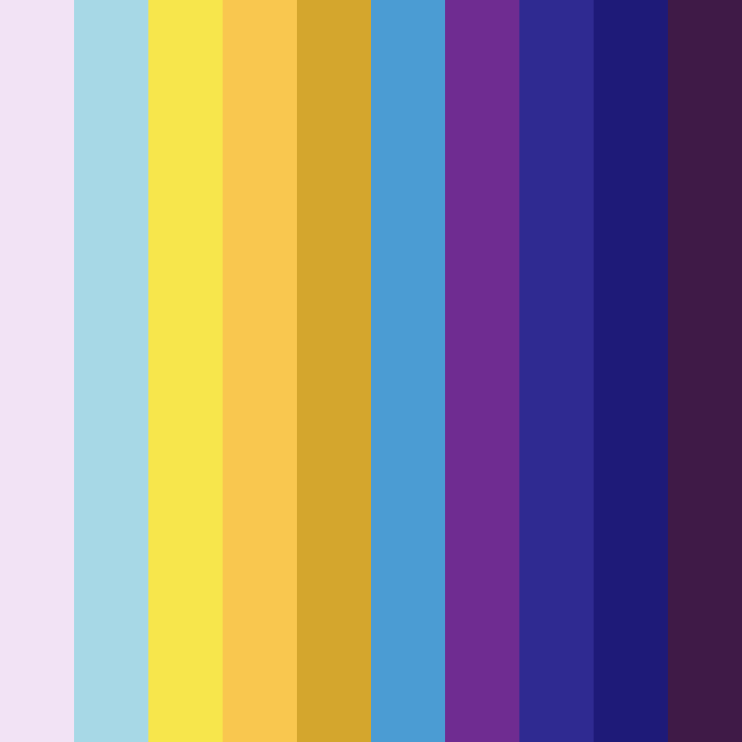 Download sunset reverie color palette PNG image (square)