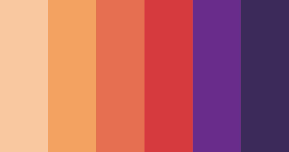 Download sunset shades color palette PNG image (landscape)