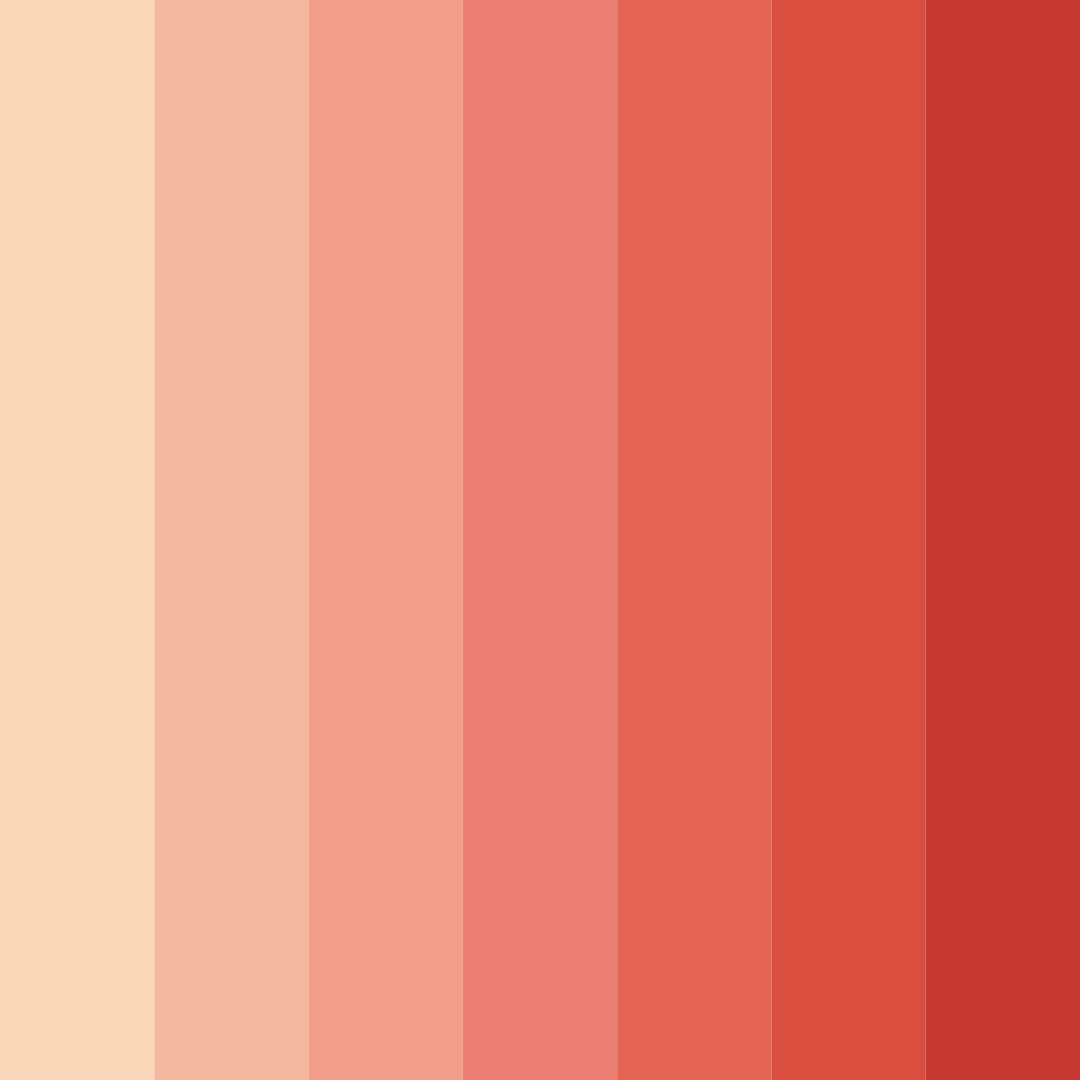 Download sunrise red color palette PNG image (square)