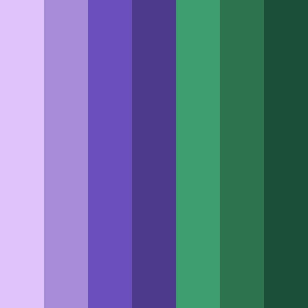 Download regal forest harmony color palette PNG image (square)