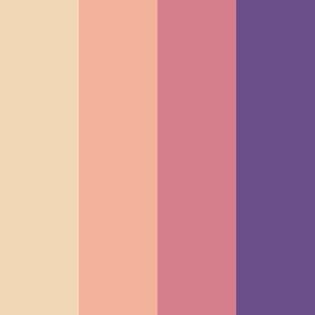 Download pink dream color palette PNG image (square)