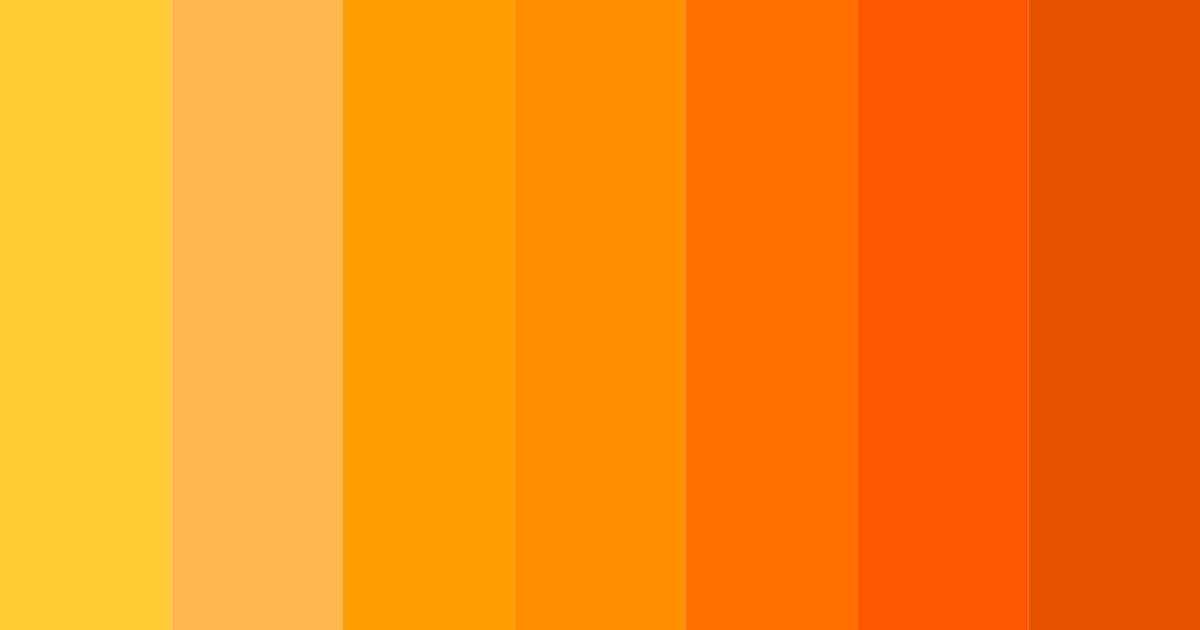 Download citrus sunset color palette PNG image (landscape)