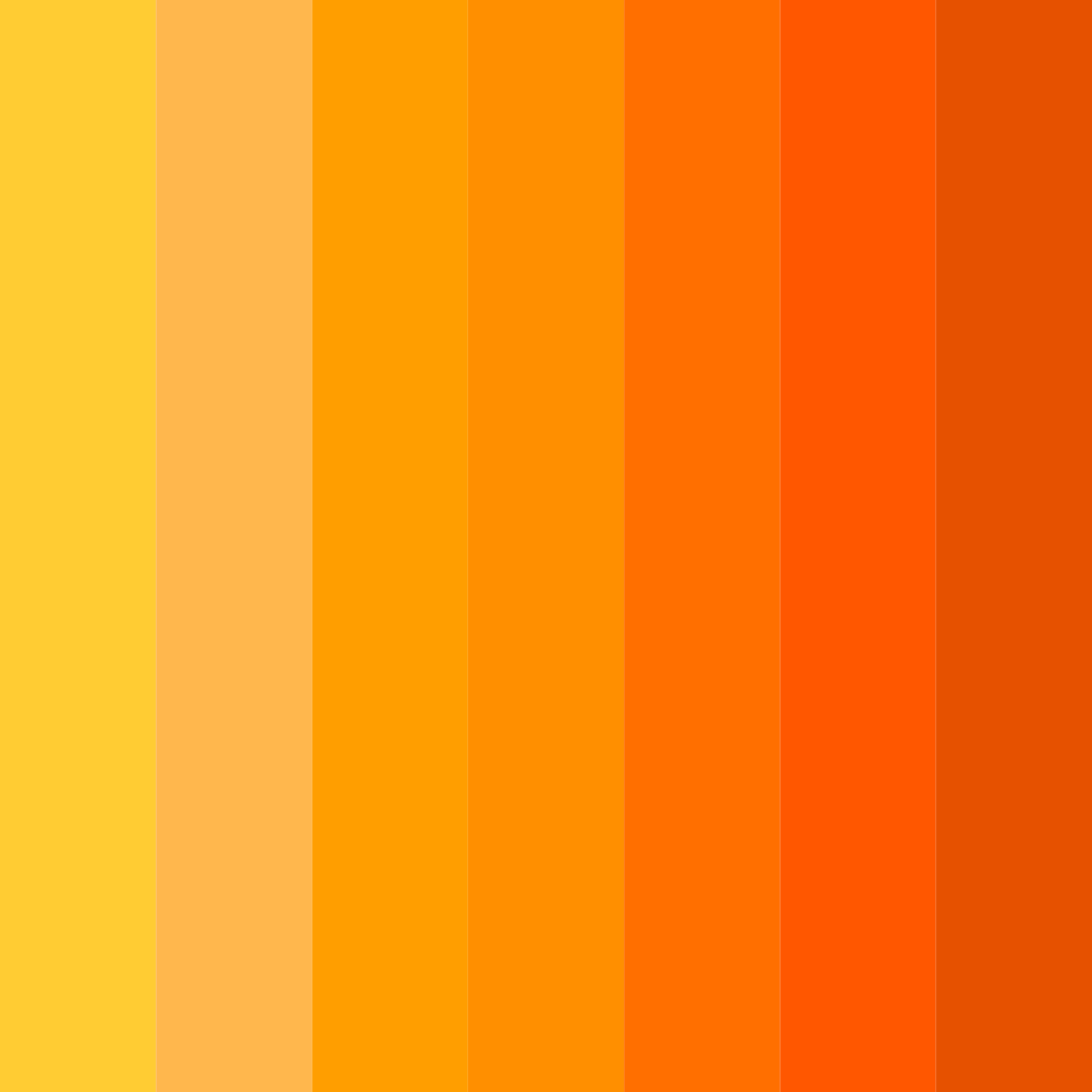 Download citrus sunset color palette PNG image (square)