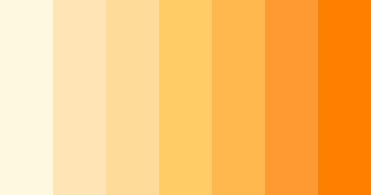 Download sun-kissed creamsicle color palette PNG image (landscape)