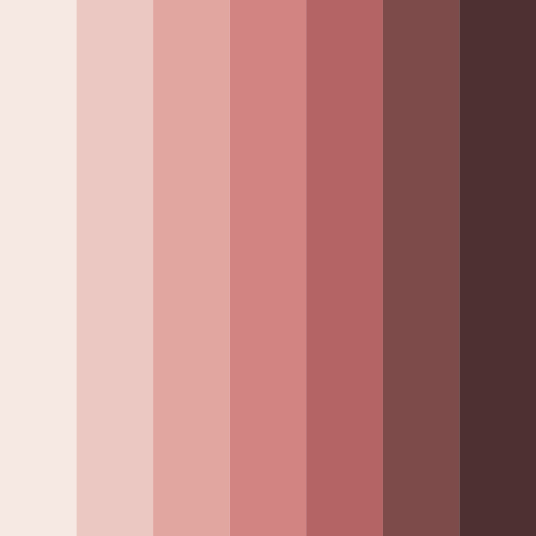 Download shades of red whisper color palette PNG image (square)