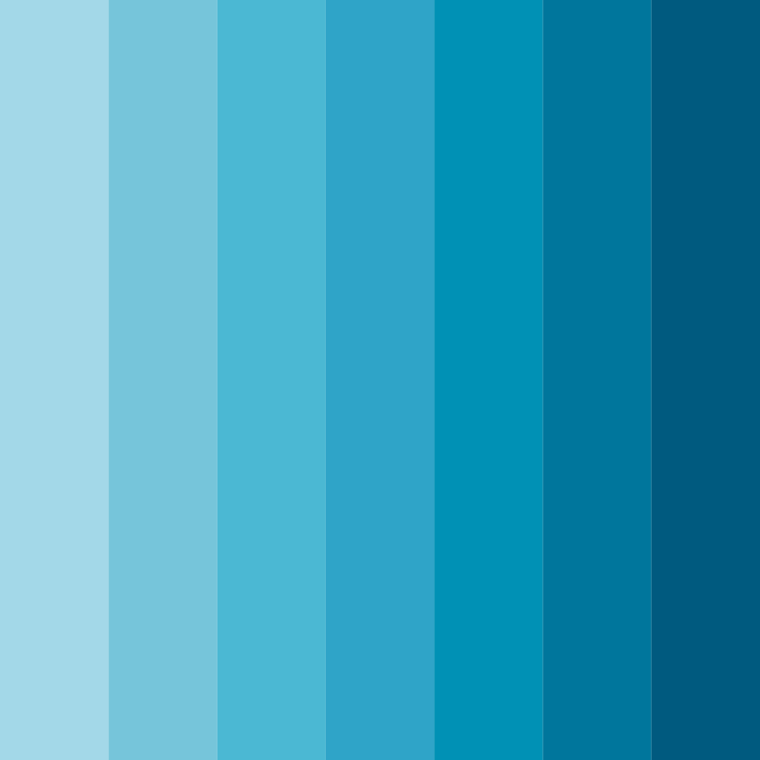 Download bright light blue color palette PNG image (square)