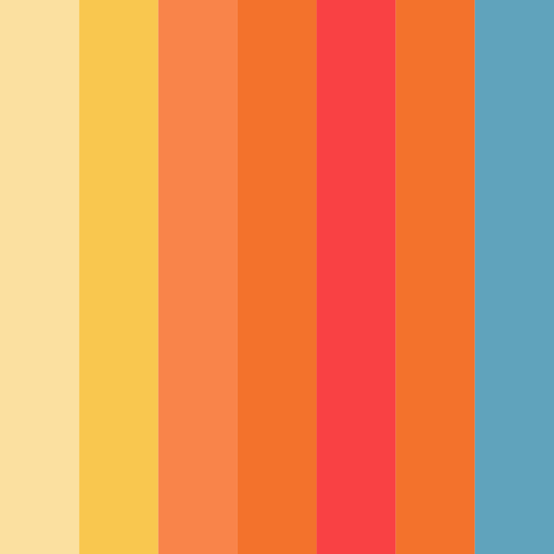 Download sunset celebration color palette PNG image (square)