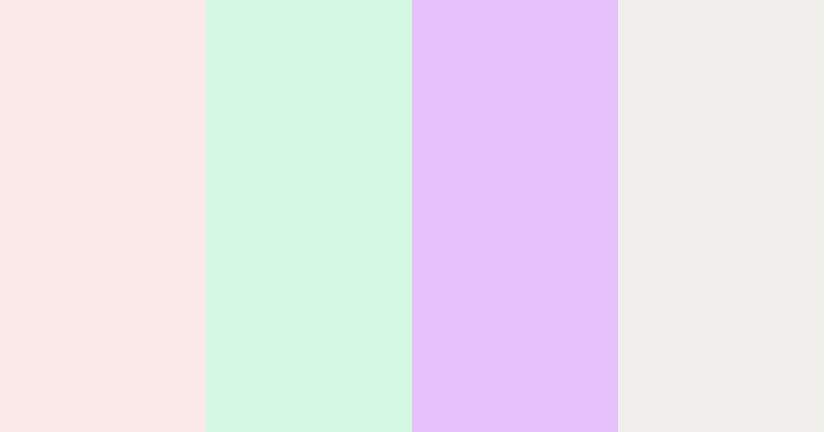 Download cotton candy pastel color palette PNG image (landscape)