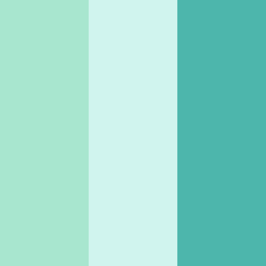 Download minty oasis color palette PNG image (square)