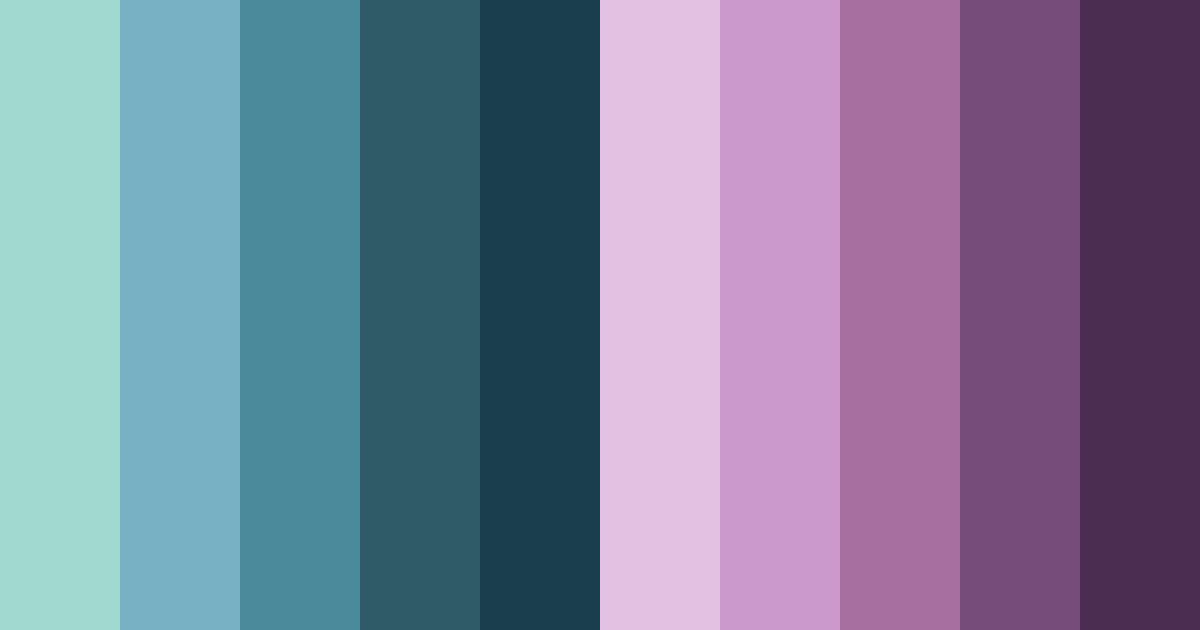 Download teal and violet depths color palette PNG image (landscape)