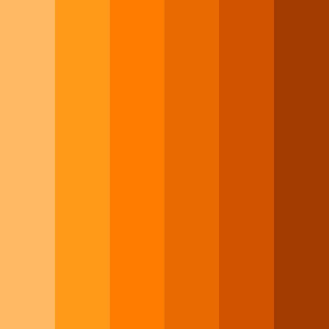 Download orange sunrise color palette PNG image (square)