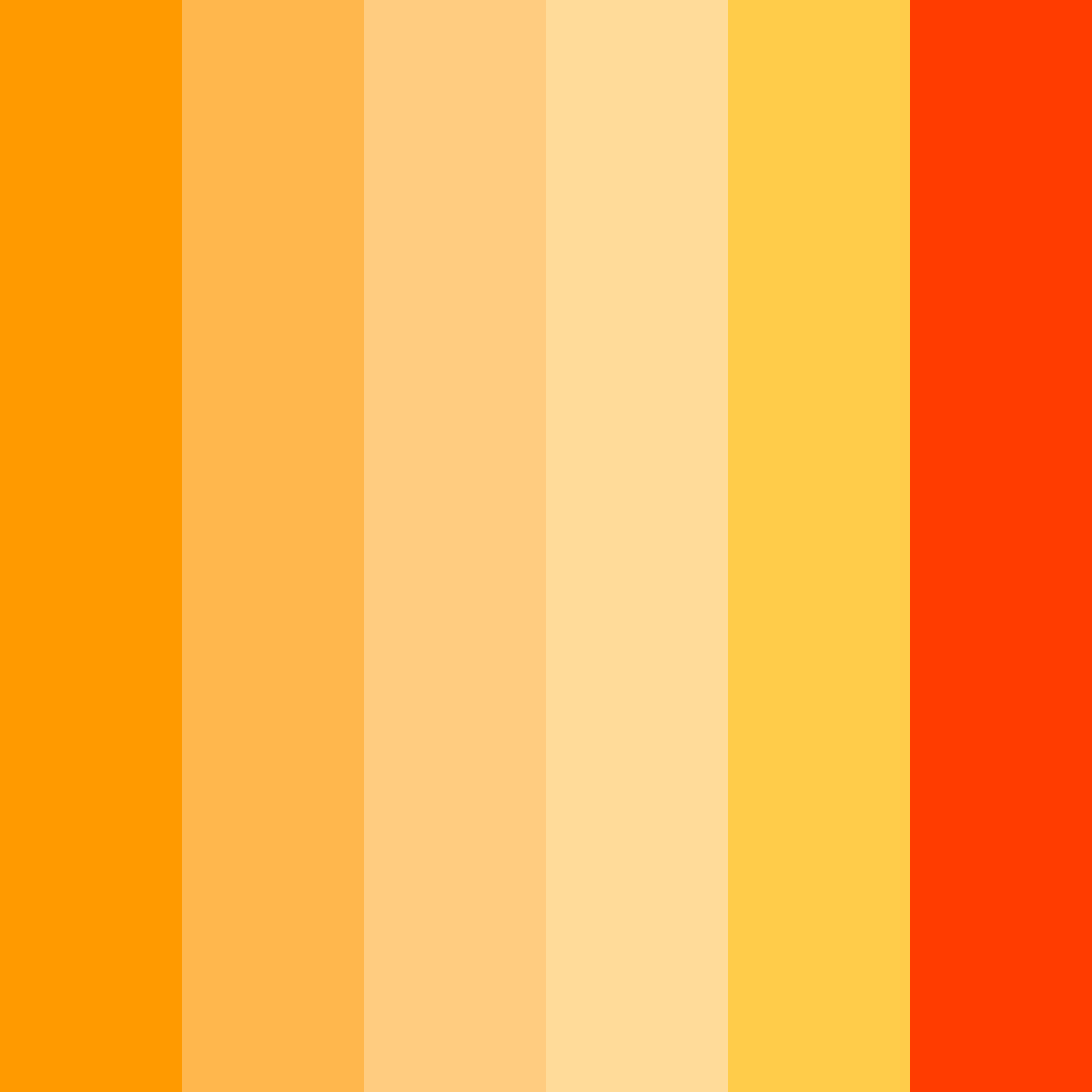 Download orange sunrise color palette PNG image (square)