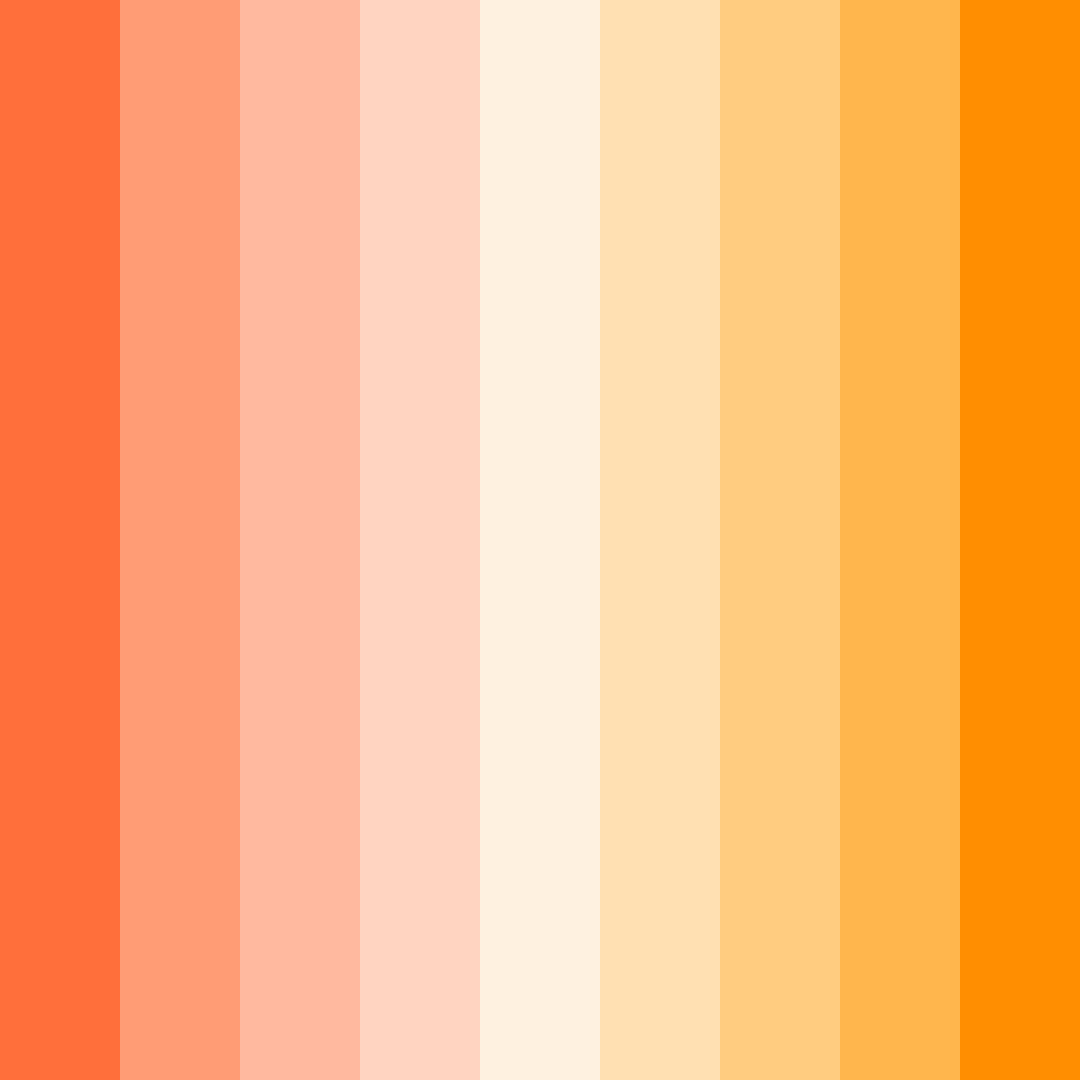 Download sunset sorbet color palette PNG image (square)