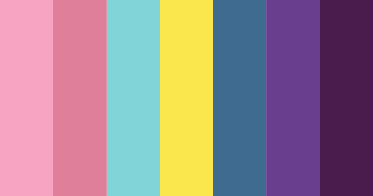 Download vibrant harmony color palette PNG image (landscape)