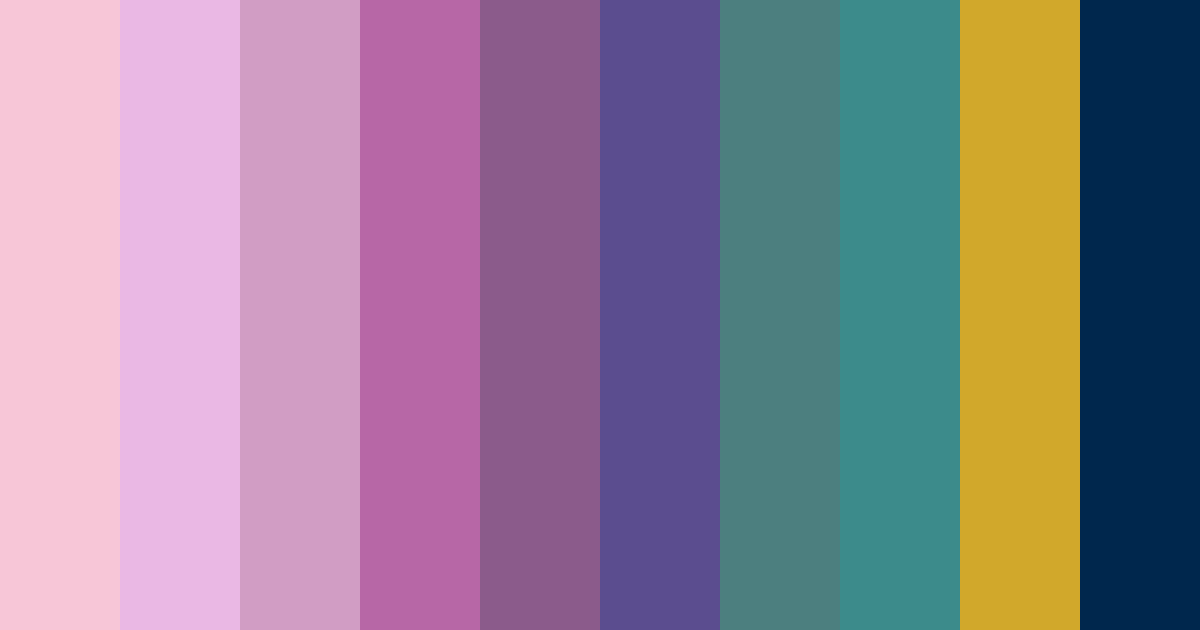 Download shades of pink and purple color palette PNG image (landscape)