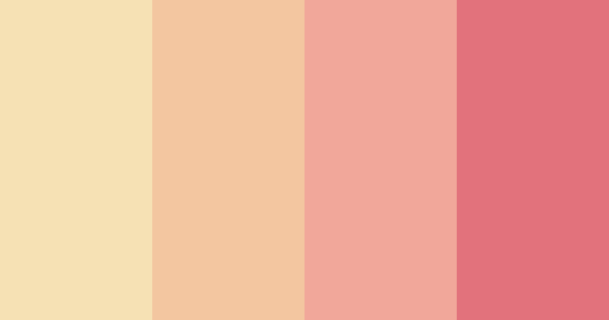 Download pink sunset color palette PNG image (landscape)