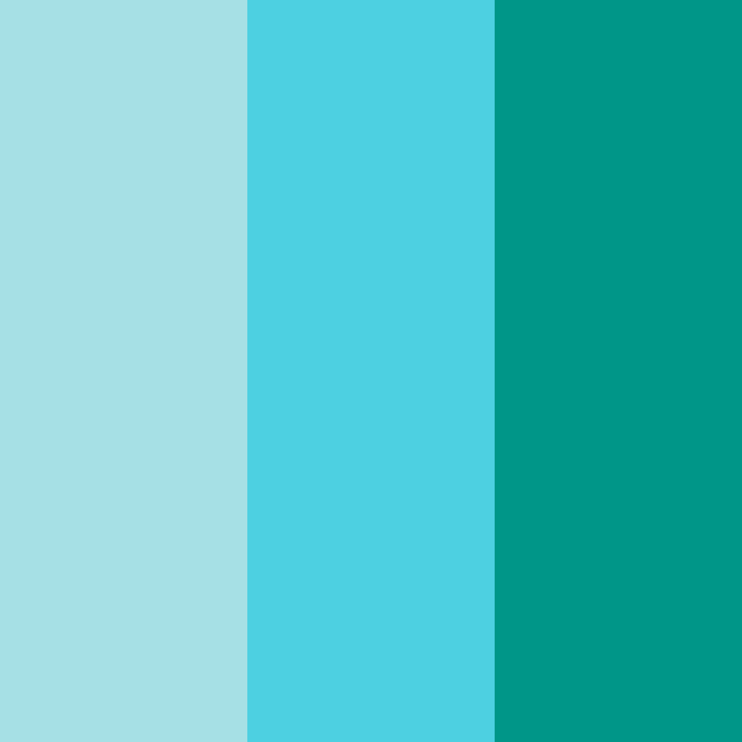 Download bright teal color palette PNG image (square)