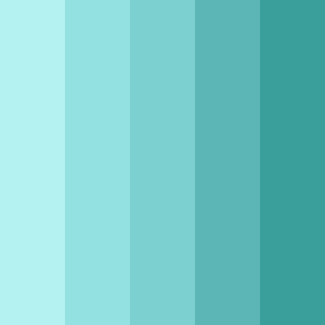 Download tropical serenity color palette PNG image (square)