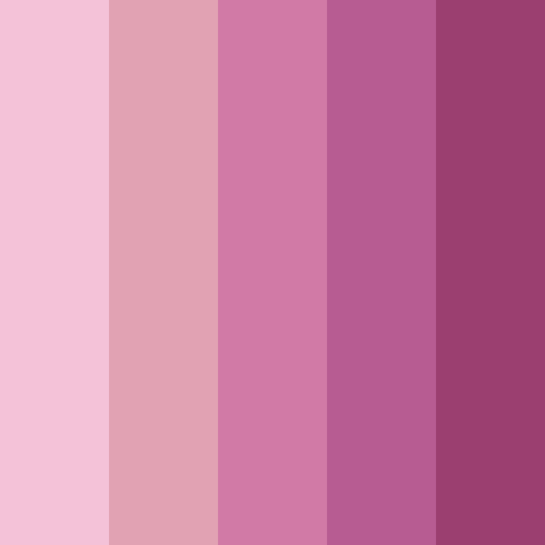 Download blushing bouquet color palette PNG image (square)