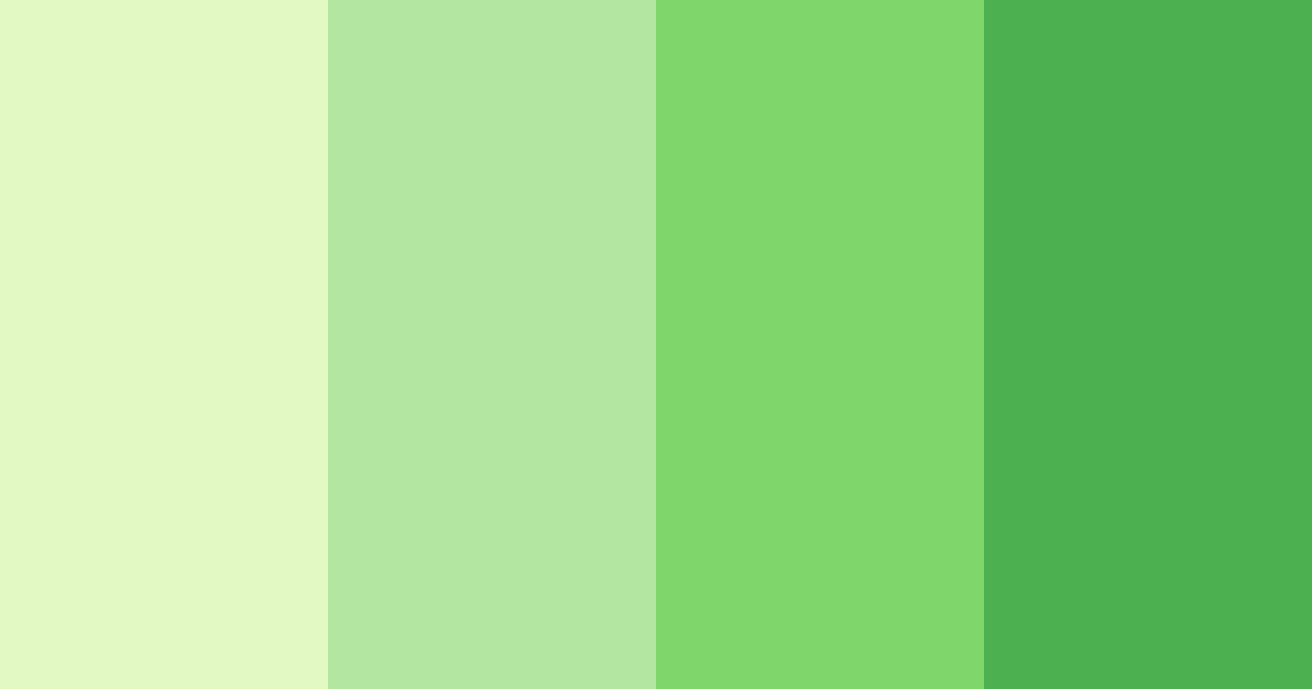 Download light lime color palette PNG image (landscape)