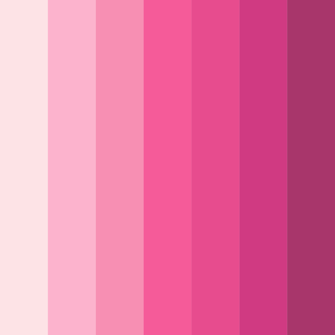 Download pink shades color palette PNG image (square)