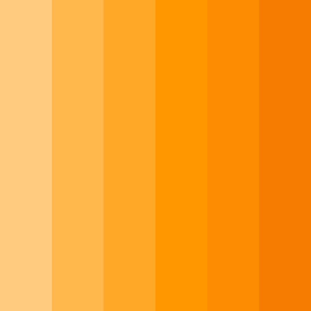Download bright orange color palette PNG image (square)