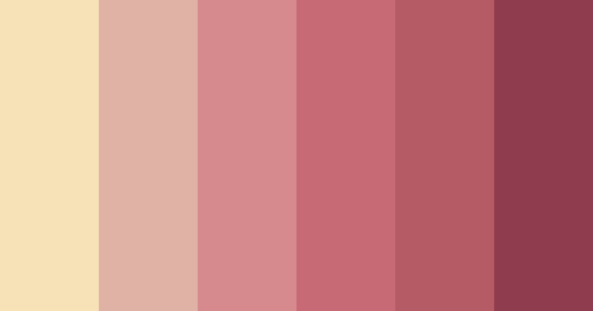 Download rosy radiance color palette PNG image (landscape)