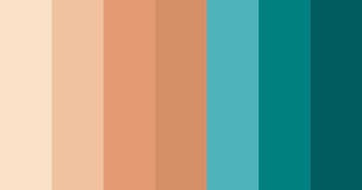 Download turquoise beach color palette PNG image (landscape)