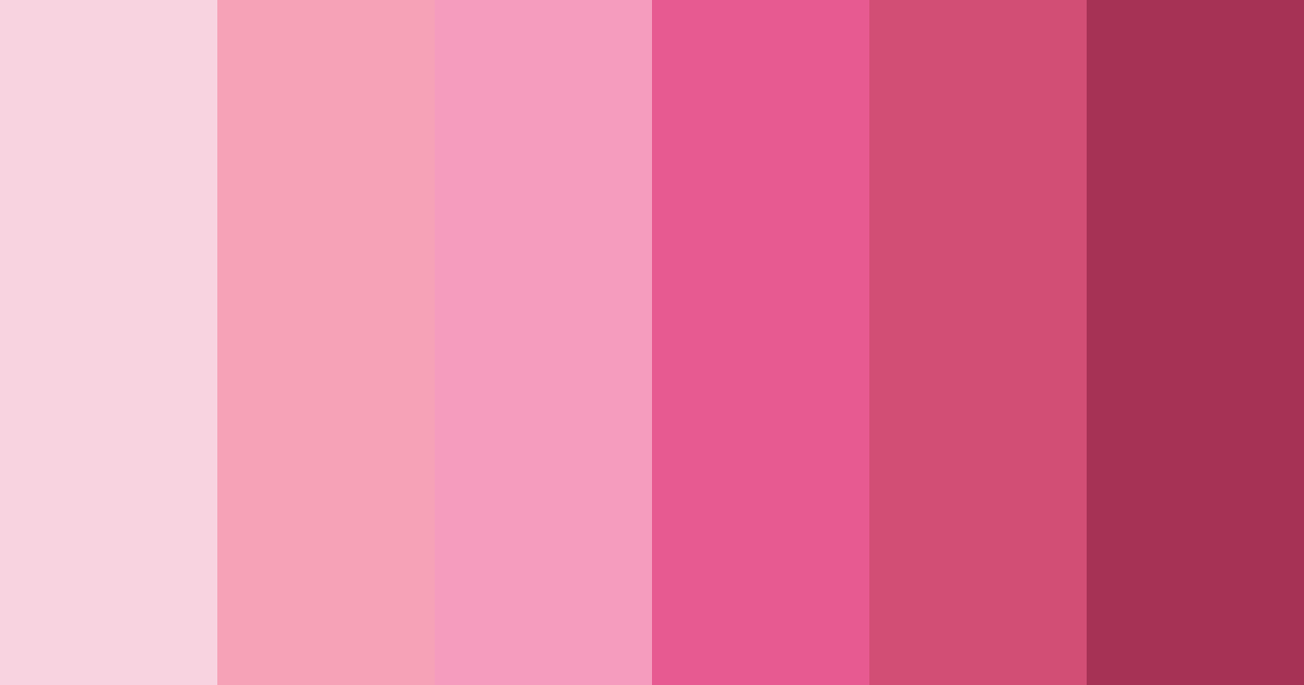 Download pink elegance color palette PNG image (landscape)