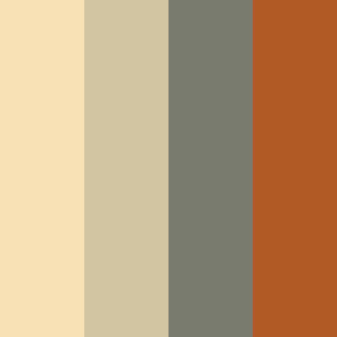 Download warm olive color palette PNG image (square)
