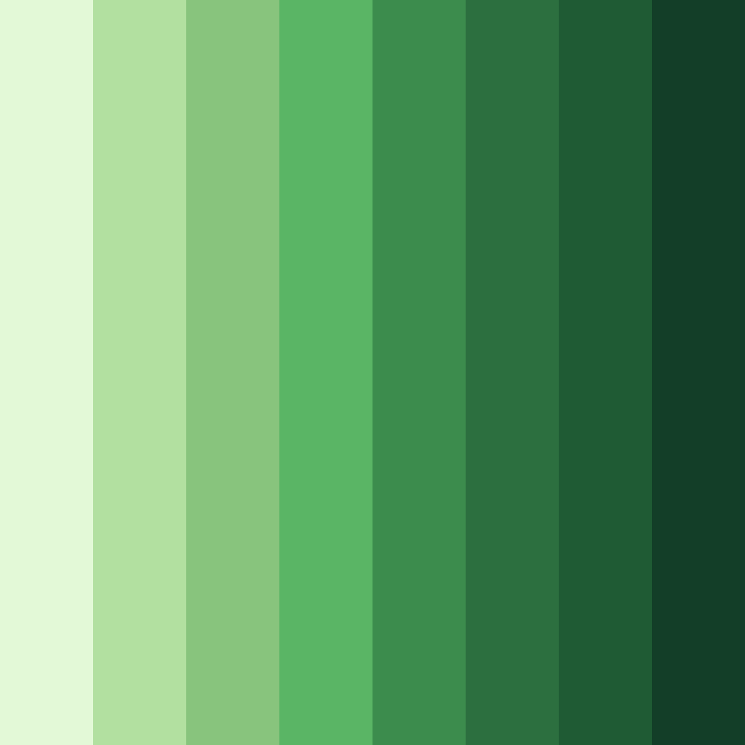 Download verdant awakening color palette PNG image (square)