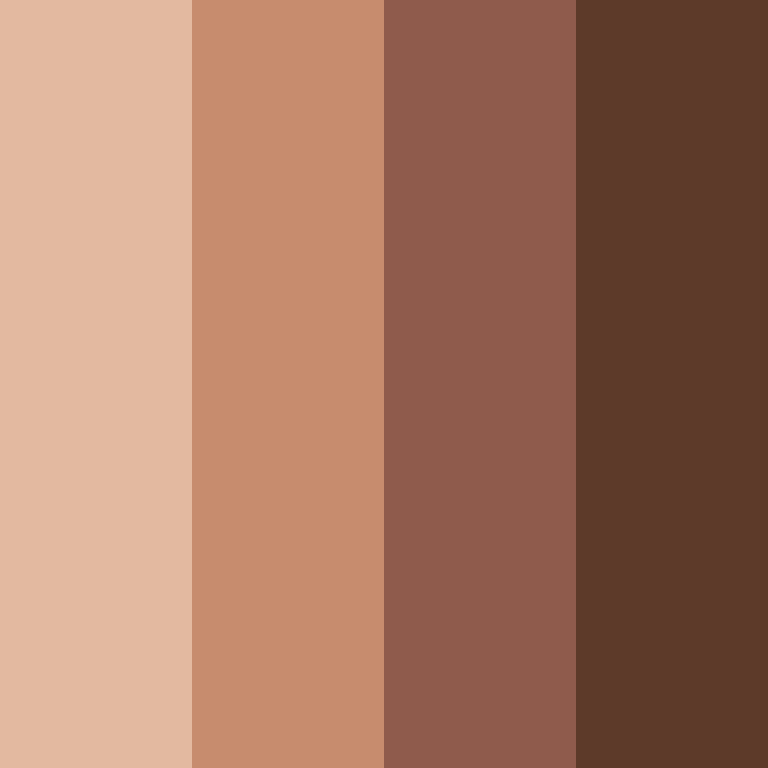 Download brown heritage color palette PNG image (square)