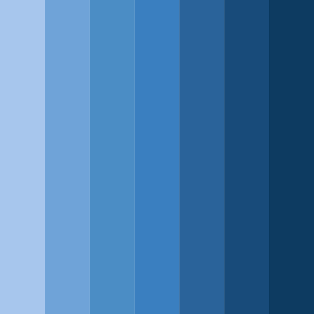 Download dark blue shades color palette PNG image (square)