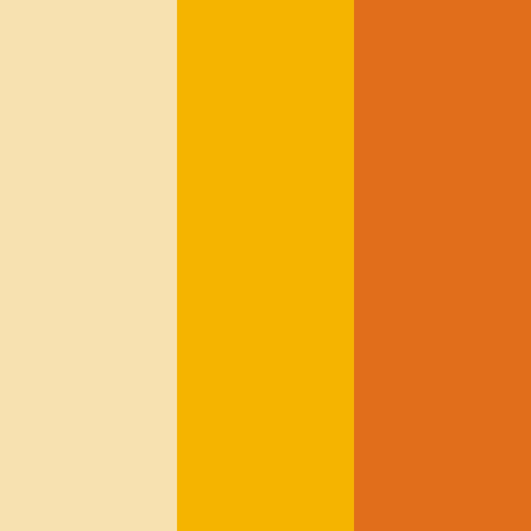 Download orange sunrise color palette PNG image (square)