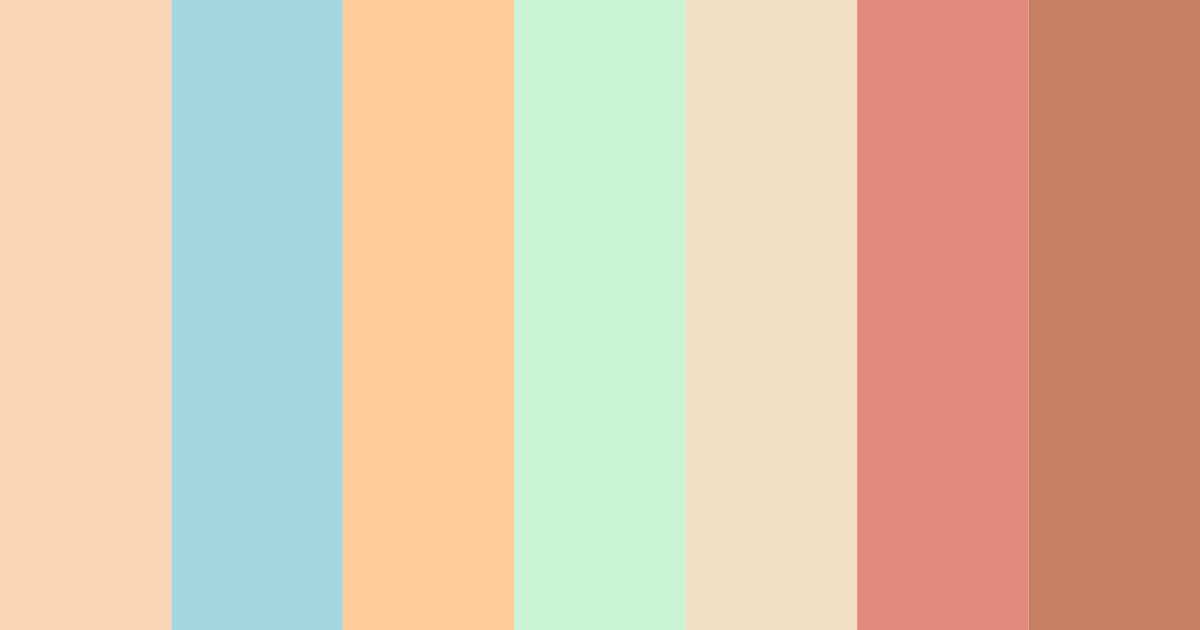 Download coral breeze color palette PNG image (landscape)