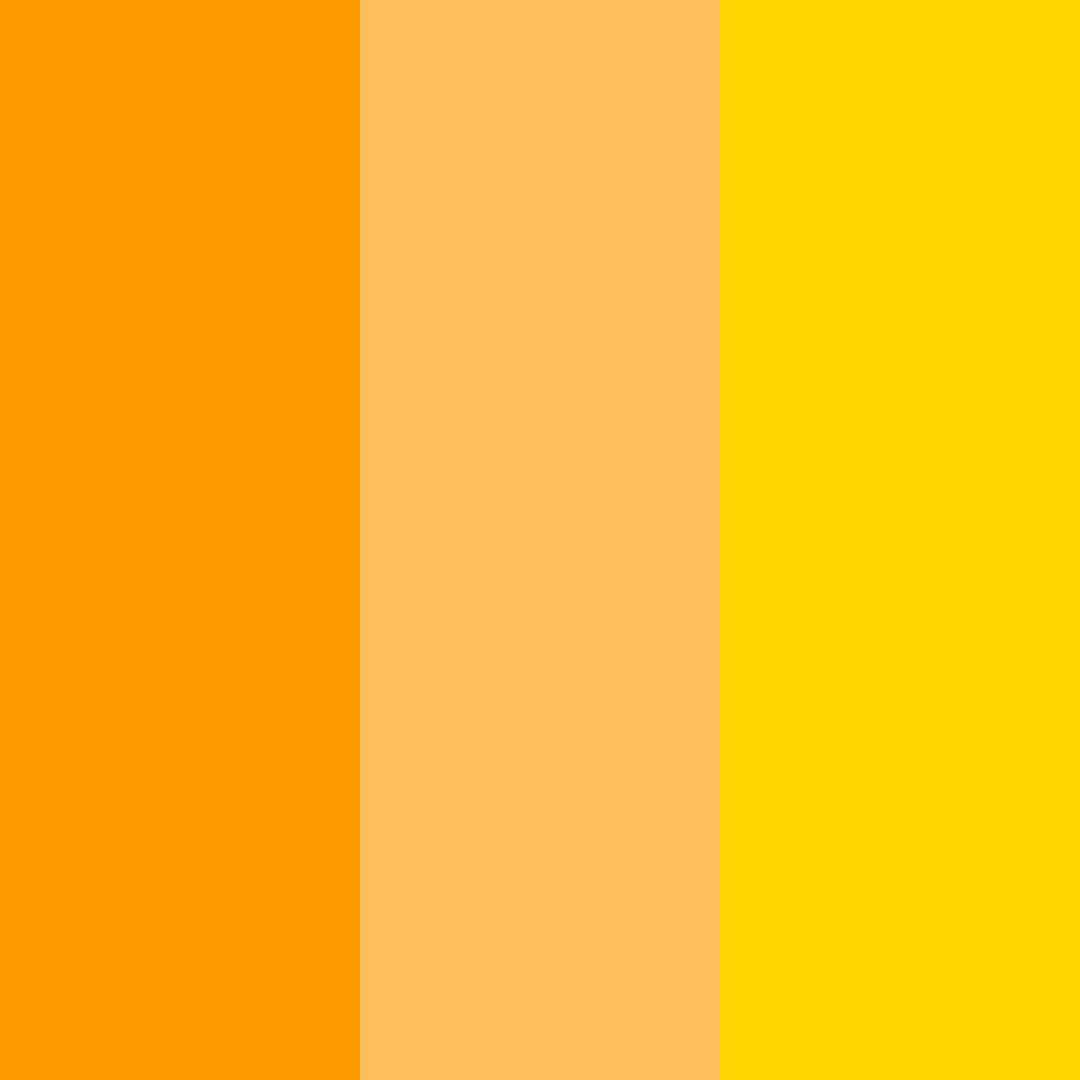 Download golden sunrise color palette PNG image (square)